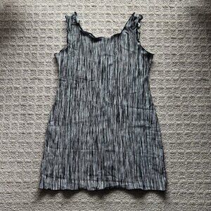 Haystacks Womens Tank Top Cami Black White Striped Womens Small Stretchy 90s Y2K